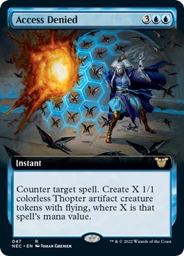Access Denied (Extended Art) (Commander: Kamigawa: Neon Dynasty) Light Play