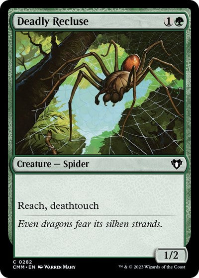 Deadly Recluse (Commander Masters) Near Mint Foil