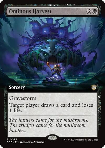 Ominous Harvest (Extended Art) (Commander: Secrets of Strixhaven) Near Mint