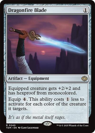 Dragonfire Blade (Tarkir: Dragonstorm) Near Mint Foil