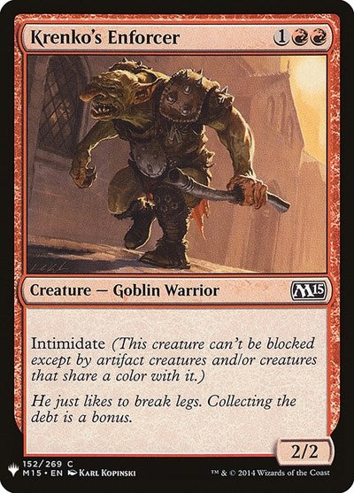 Krenko's Enforcer (Mystery Booster) Light Play