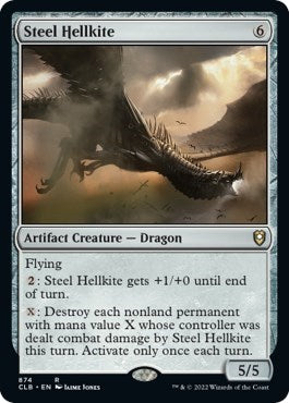 Steel Hellkite (Commander Legends: Battle for Baldur's Gate) Near Mint