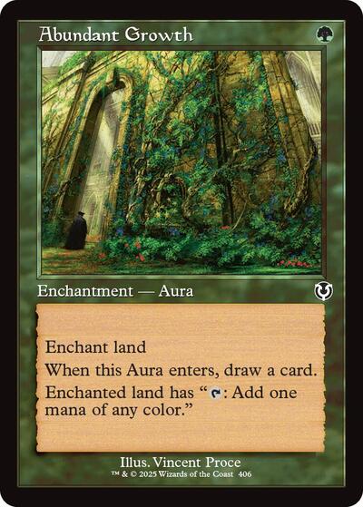 Abundant Growth (Retro Frame) (Innistrad Remastered) Near Mint Foil
