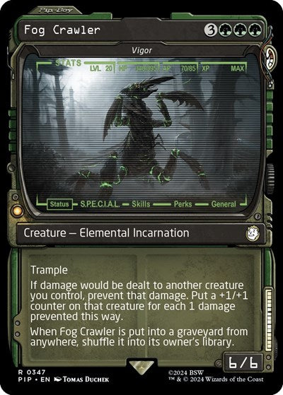 Fog Crawler - Vigor (Showcase) (Universes Beyond: Fallout) Near Mint