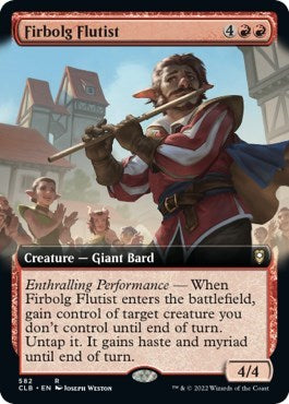 Firbolg Flutist (Extended Art) (Commander Legends: Battle for Baldur's Gate) Medium Play Foil