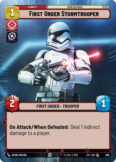 First Order Stormtrooper (Hyperspace Foil) (Jump to Lightspeed) Near Mint Foil