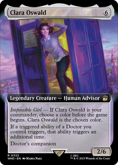 Clara Oswald (Extended Art) (Universes Beyond: Doctor Who) Near Mint