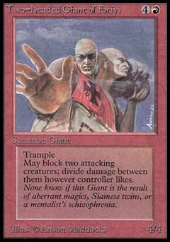 Two-Headed Giant of Foriys (Beta) Near Mint