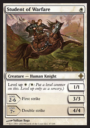 Student of Warfare (Rise of the Eldrazi) Heavy Play Foil