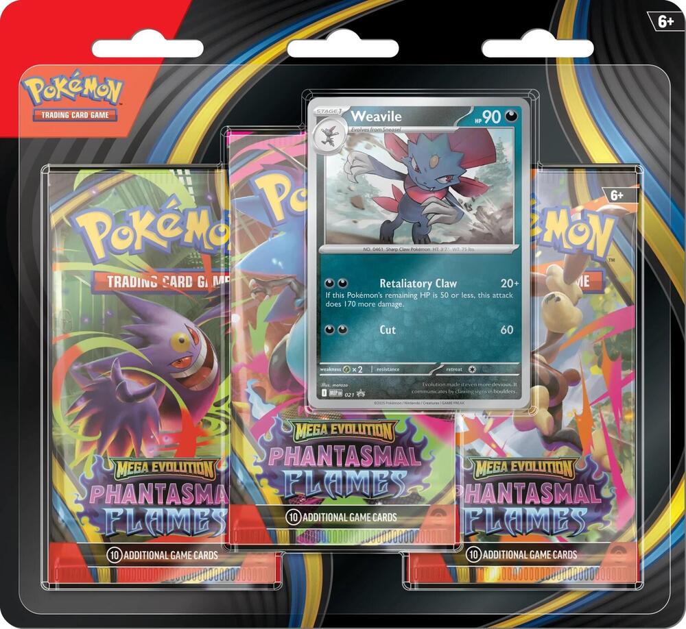 Pokemon Phantasmal Flames 3 Pack Blister