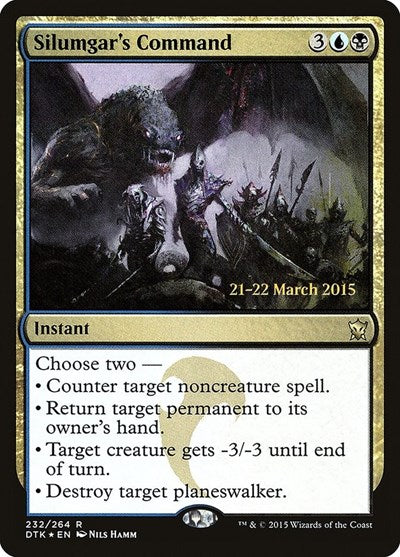 Silumgar's Command (Promos: Prerelease Cards) Medium Play Foil