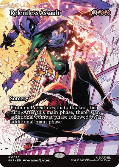 Relentless Assault (Borderless) (Marvel Eternal-Legal) Near Mint Foil