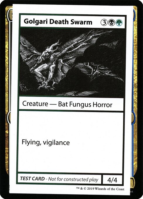 Golgari Death Swarm (No PW Symbol) (Mystery Booster Test Print 2021) Near Mint