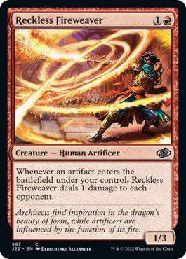 Reckless Fireweaver (Jumpstart 2022) Near Mint
