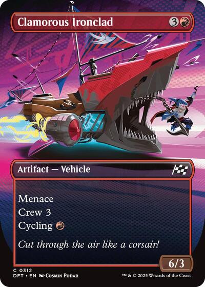 Clamorous Ironclad (Borderless) (Aetherdrift) Near Mint