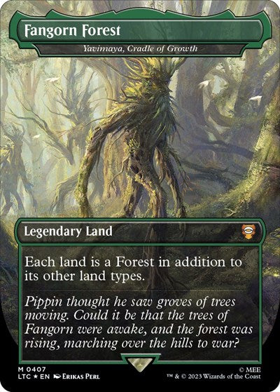 Fangorn Forest - Yavimaya, Cradle of Growth (Surge Foil) (Commander: The Lord of the Rings: Tales of Middle-earth) Near Mint Foil