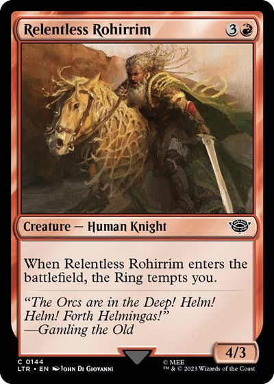 Relentless Rohirrim (Universes Beyond: The Lord of the Rings: Tales of Middle-earth) Light Play Foil