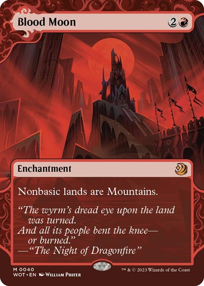 Blood Moon (Wilds of Eldraine: Enchanting Tales) Medium Play Foil