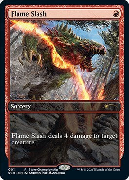 Flame Slash (Promos: Game Day and Store Championship) Medium Play
