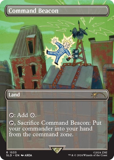 Command Beacon (1533) (Secret Lair) Light Play