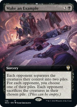 Make an Example (Extended Art) (Commander: Streets of New Capenna) Near Mint