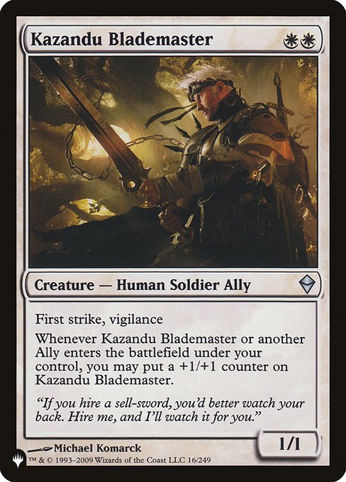 Kazandu Blademaster|0|0|0.00