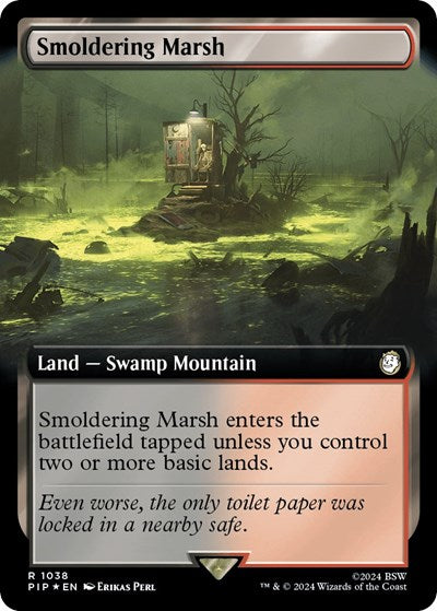 Smoldering Marsh (Extended Art) (Surge Foil) (Universes Beyond: Fallout) Near Mint Foil