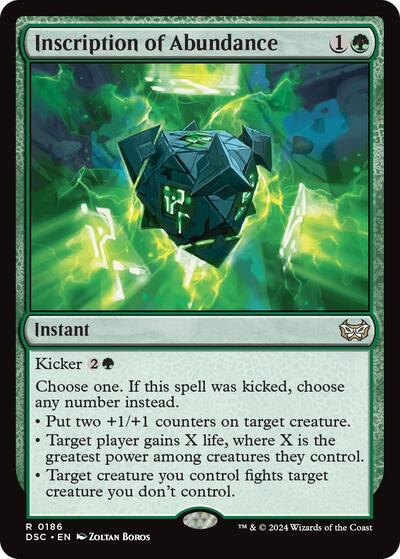 Inscription of Abundance (Commander: Duskmourn: House of Horror) Near Mint