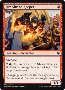 Fire Shrine Keeper (Ixalan) Near Mint Foil