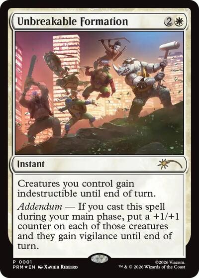 Unbreakable Formation (Promos: Media) Near Mint Foil