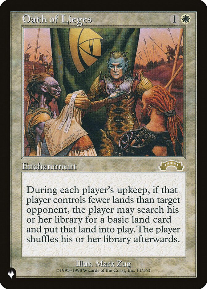 Oath of Lieges (The List) Light Play