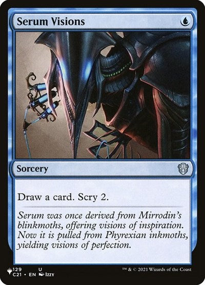 Serum Visions (Secret Lair Commander: Heads I Win, Tails You Lose) Light Play