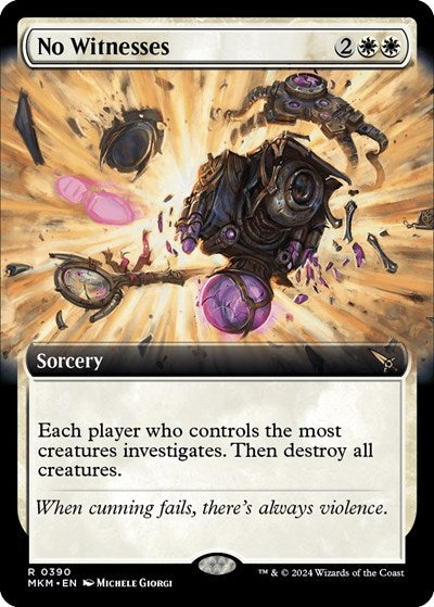 No Witnesses (Extended Art) (Murders at Karlov Manor) Near Mint Foil