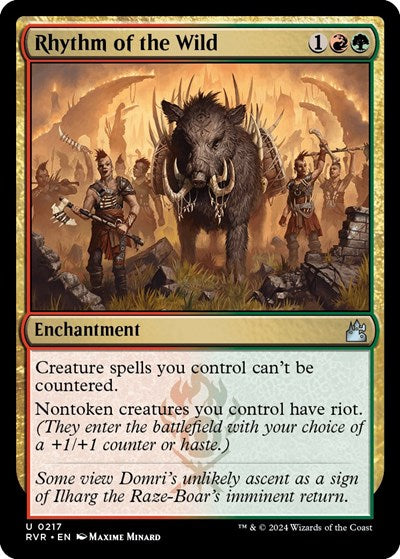 Rhythm of the Wild (Ravnica Remastered) Light Play Foil