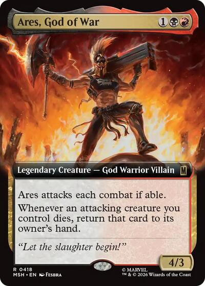 Ares, God of War (Extended Art) (Marvel Super Heroes) Near Mint Foil