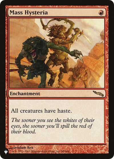 Mass Hysteria (The List) Light Play
