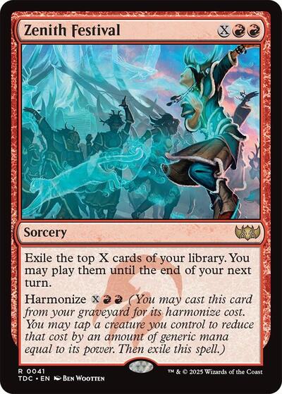 Zenith Festival (Commander: Tarkir: Dragonstorm) Light Play