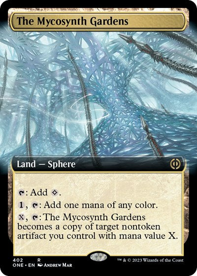 The Mycosynth Gardens (Extended Art) (Phyrexia: All Will Be One) Light Play