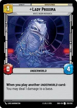 Lady Proxima White Worm Matriarch (Shadows of the Galaxy) Near Mint Foil