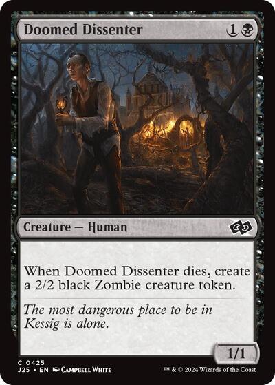 Doomed Dissenter (Foundations Jumpstart) Light Play
