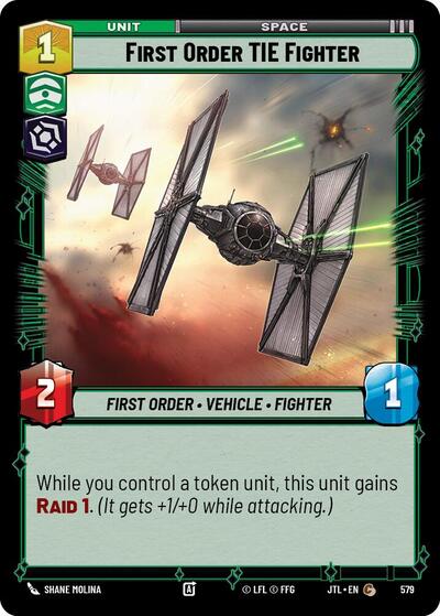 First Order TIE Fighter (Foil) (Jump to Lightspeed) Near Mint Foil