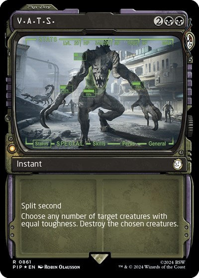 V.A.T.S. (Showcase) (Surge Foil) (Universes Beyond: Fallout) Near Mint Foil