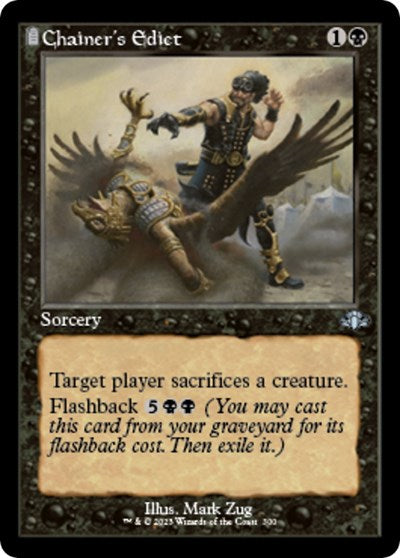 Chainer's Edict (Retro Frame) (Dominaria Remastered) Light Play Foil