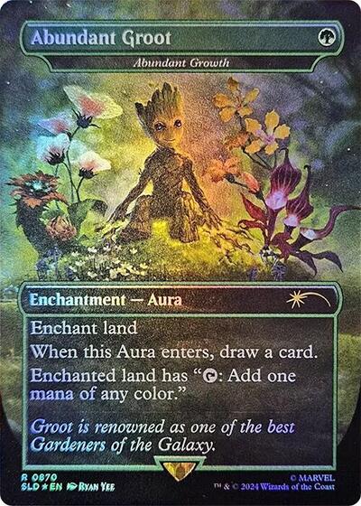 Abundant Groot - Abundant Growth (Rainbow Foil) (Secret Lair) Near Mint Foil