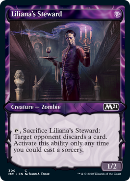 Showcase Liliana's Steward (Magic 2021 Core Set) Light Play Foil