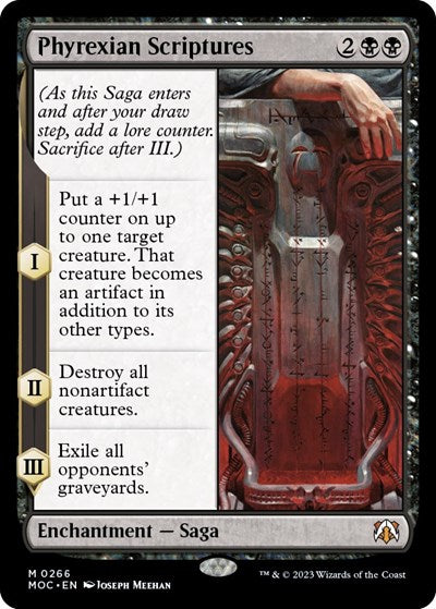 Phyrexian Scriptures (Commander: March of the Machine) Light Play