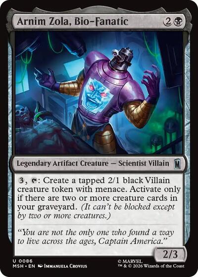 Arnim Zola, Bio-Fanatic (Marvel Super Heroes) Near Mint Foil