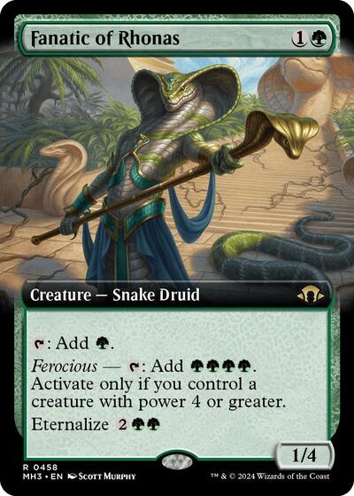Fanatic of Rhonas (Extended Art) (Modern Horizons 3) Near Mint Foil