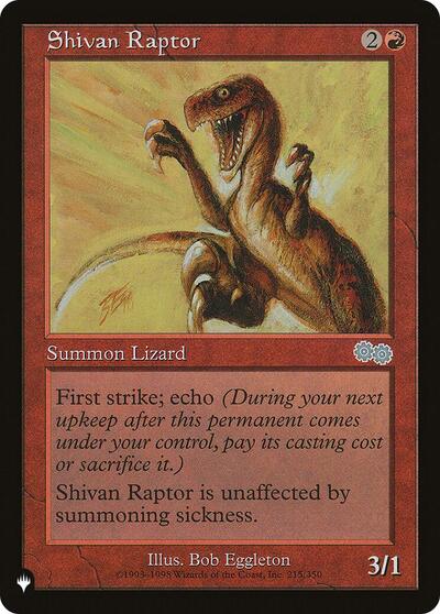 Shivan Raptor (The List) Near Mint