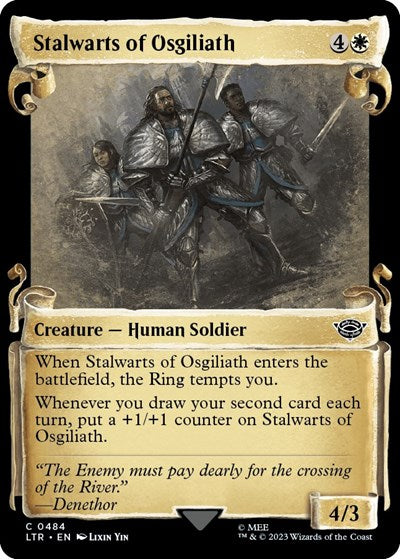 Stalwarts of Osgiliath (Showcase Scrolls) (Universes Beyond: The Lord of the Rings: Tales of Middle-earth) Light Play Foil